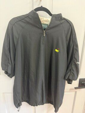 The Masters Collection Black Quarter Zip Rain Jacket